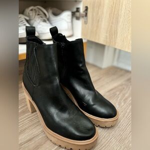 Dolce Vita Heeled Boots, Black, Size 7